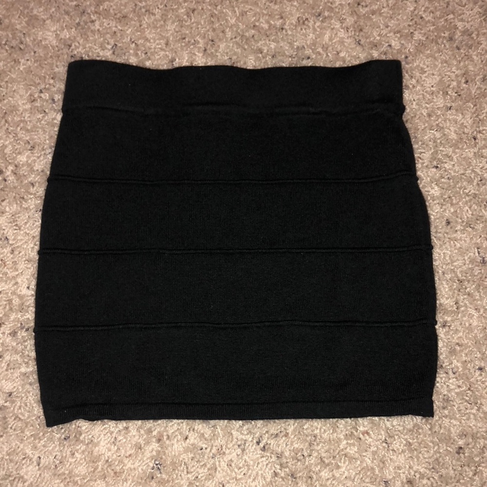 black short skirt